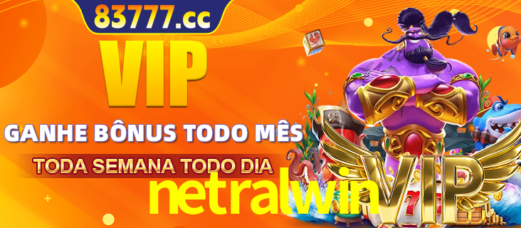 Banner promocional do netralwin oferecendo 100% de recompensas adicionais contínuas para quem fizer o login diário (Daily sign-in), com um mascote de coelho.
